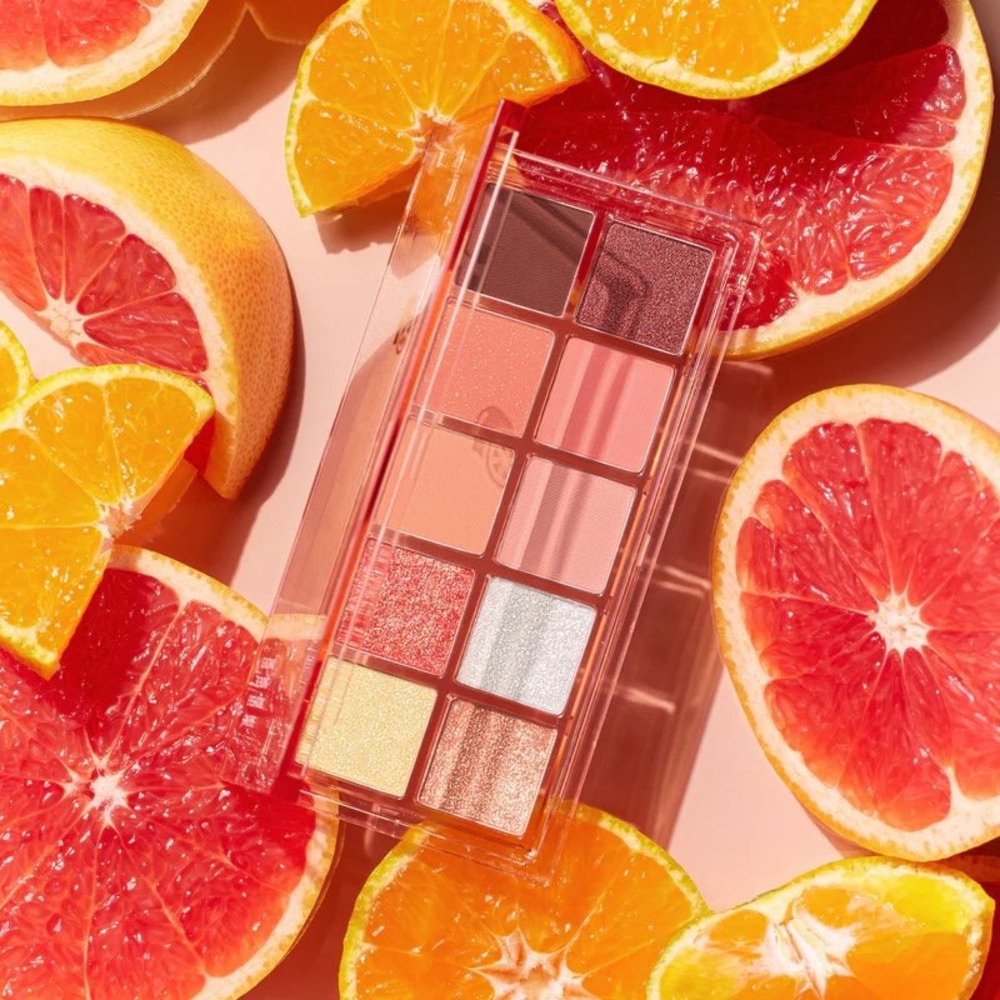 Peach C Seasonal Blending Eyeshadow Palette 04 Sunlit‎ Citrus Korean Makeup 8.3g